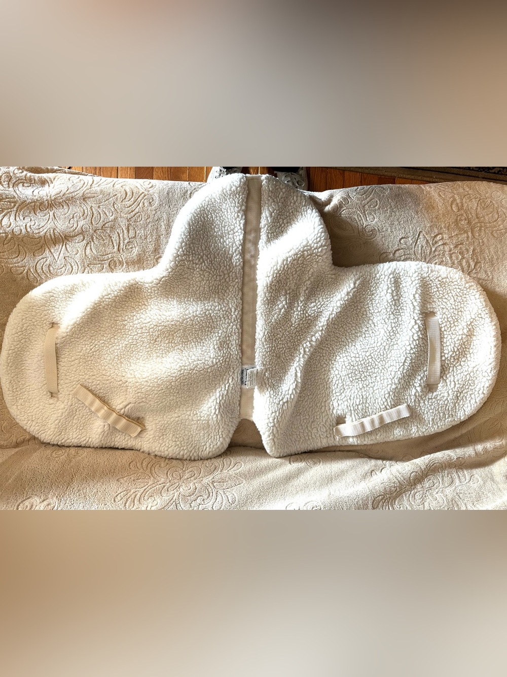 White Fleece Saddle Pad Close Contact Cut Back Hunter Jumper Pad ROMA Millers